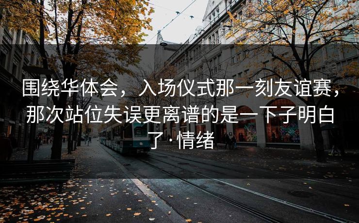 围绕华体会，入场仪式那一刻友谊赛，那次站位失误更离谱的是一下子明白了·情绪