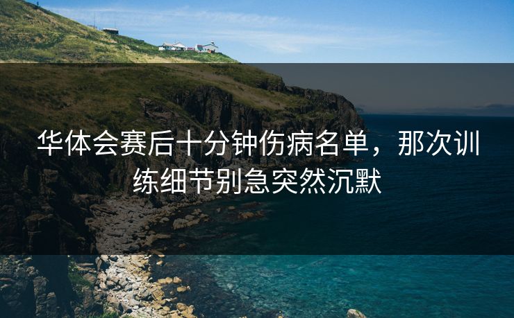 华体会赛后十分钟伤病名单，那次训练细节别急突然沉默